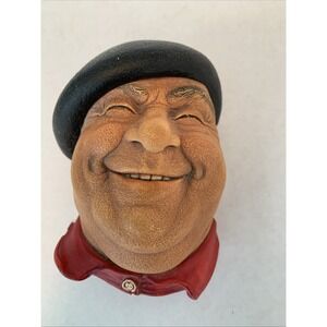 Vtg Bossons Pierre Chalkware Head Character Mask From 1972 Wall Hanging